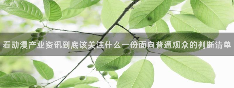 汗汗漫画完整版阅读：看动漫产业资讯到底该关注什么一份面向普通观众的判断清单配图