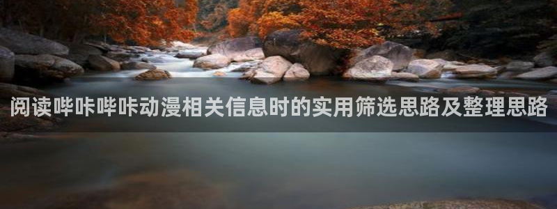 汗汗漫画章节在线：阅读哔咔哔咔动漫相关信息时的实用筛选思路及整理思路配图